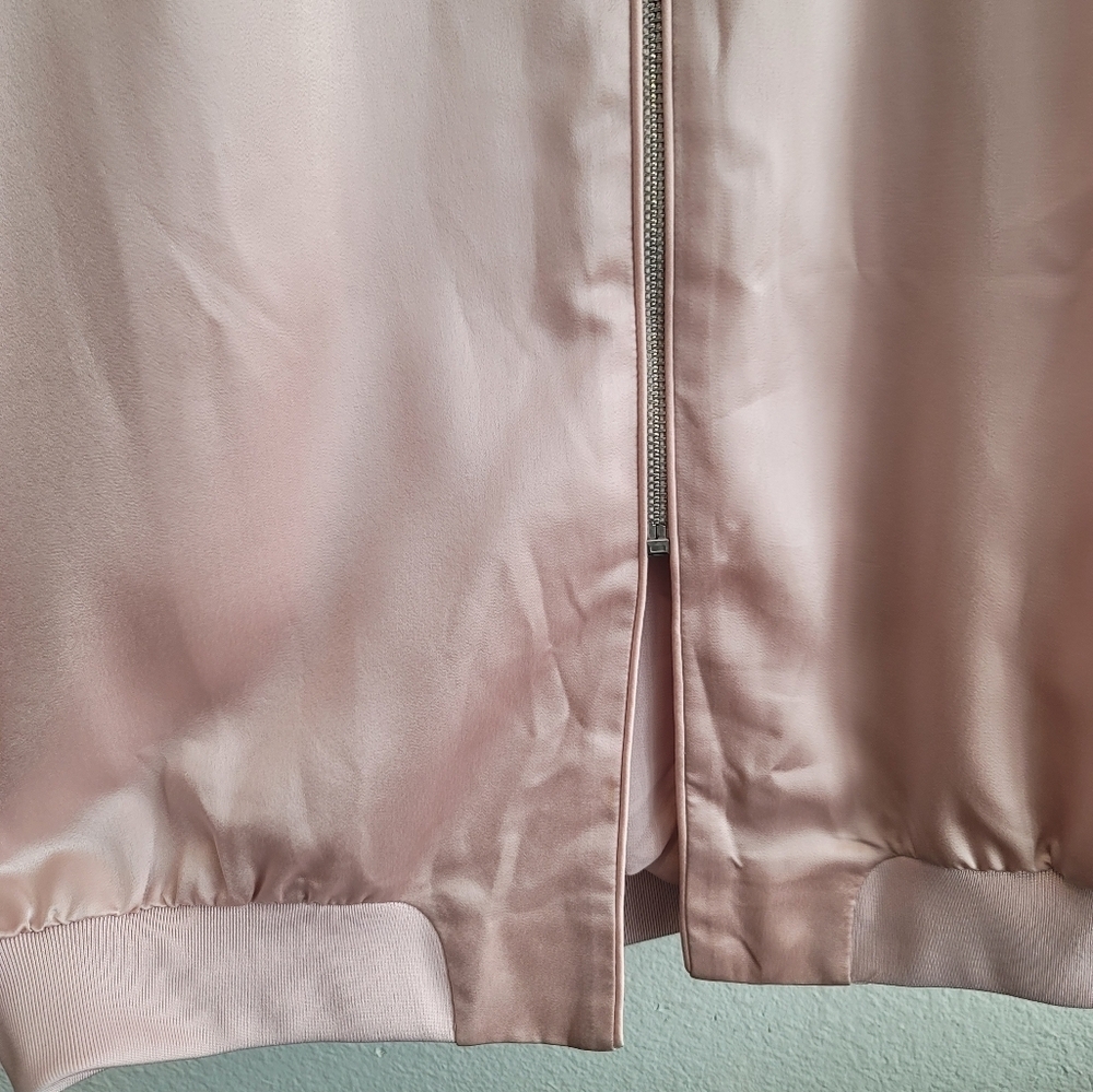 DAYA BY ZENDAYA ELEGANT SATIN DRESS/JACKET IN  SOFT PINK WOMENS SIZE SMALL - Picture 11 of 16